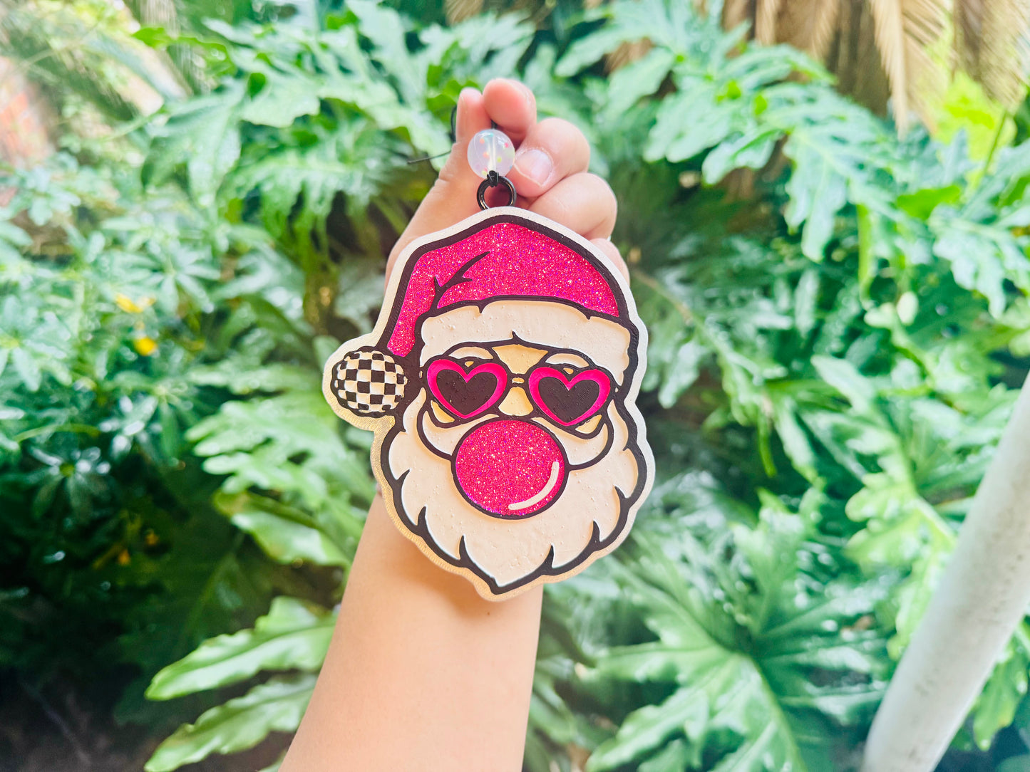 Bubble Gum Santa Freshie