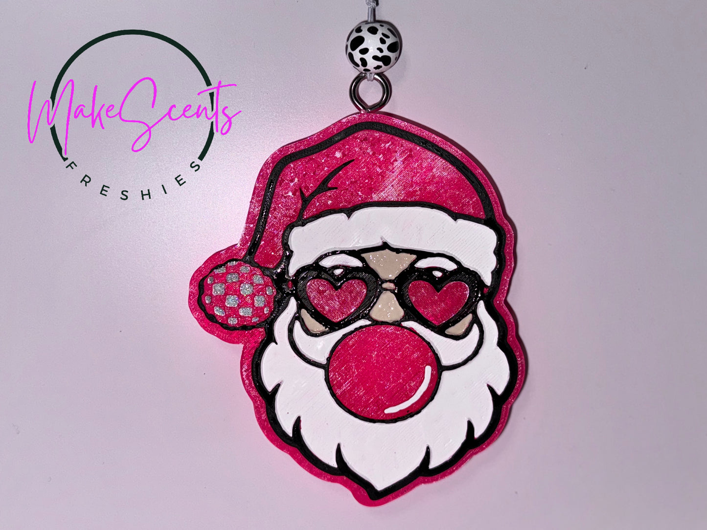 Bubble Gum Santa Freshie