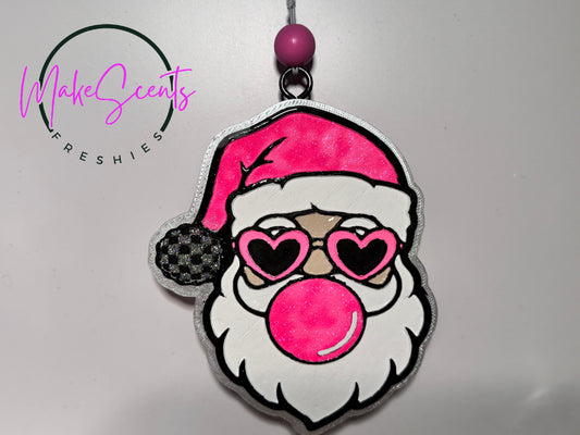 Bubble Gum Santa Freshie